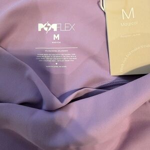 POPFLEX Lavender Crisscross Hourglass Capri leggings Activewear